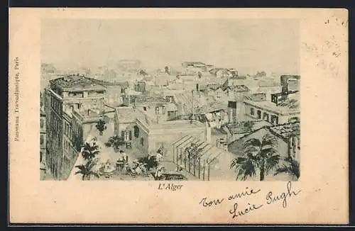 AK L`Alger, Ortsansicht aus der Vogelschau