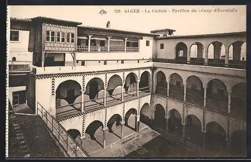 AK Alger, La Casbah, Pavillon du Coup d`Eventail