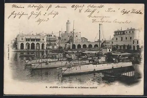 AK Alger, L`Amiraute et la Défense mobile, torpilleurs francaises en port