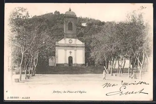 AK Dellys, La Place et l`Eglise