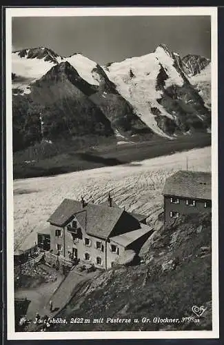 AK Kaiser Franz Josef Haus, Pasterze mit Glockner