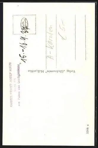 AK Kaiser Franz Josef Haus, Pasterze mit Glockner