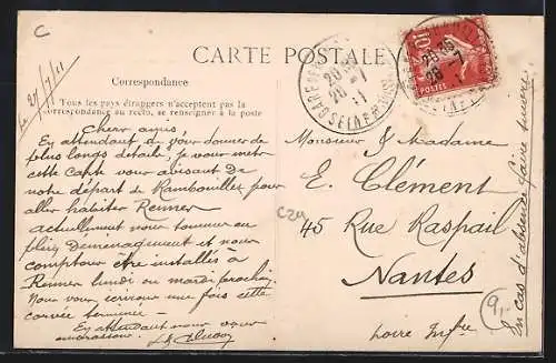 AK Rennes, Ce qui reste des Remparts, XVe siècle, Rue Rallier