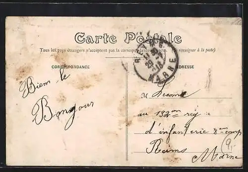 AK Moulins /I.-et-V., L`Arrivée, route de la Gare