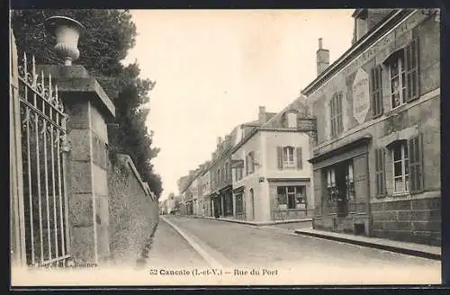 AK Cancale /I.-et-V., Rue du Port