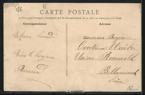 AK Redon, Rue des Douves et Pont du Chemin de Fer