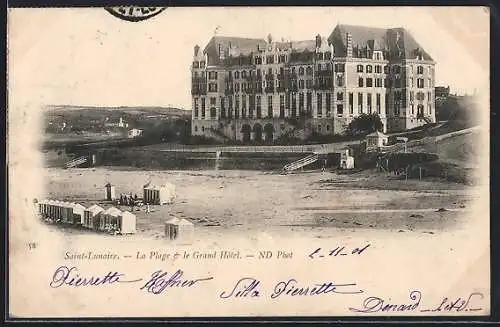 AK Saint-Lunaire, La Plage et le Grand Hôtel