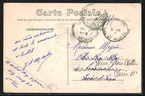 AK Médréac /I.-et-V., L`arrivée route de Montauban