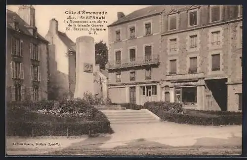 AK St-Servan, le Monument aux Morts de la Grande Guerre