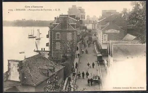AK Dinard, Perspective de l`arrivée
