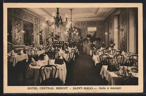 AK Saint-Malo, Hôtel Central Benoit, salle à manger