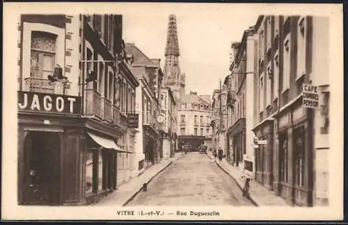 AK Vitré /I.-et-V., Rue Duguesclin