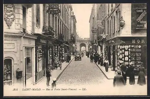 AK Saint-Malo, Rue et Porte Saint-Vincent