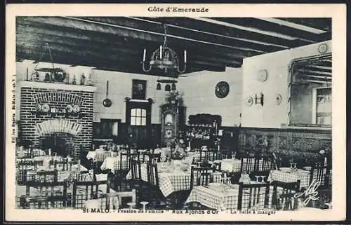 AK St-Malo, Pension de Famille Aux Joncs d`Or, La Salle à Manger