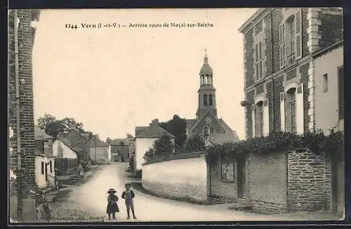 AK Vern /I-et-V., Arrivée route de Noyal-sur-Seiche
