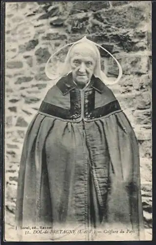 AK Dol-de-Bretagne, Coiffure du Pays