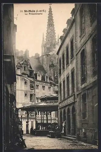 AK St-Malo /I.-et-V., La Poissonnerie