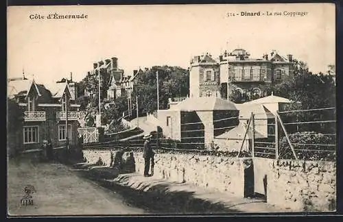AK Dinard, La rue Coppinger
