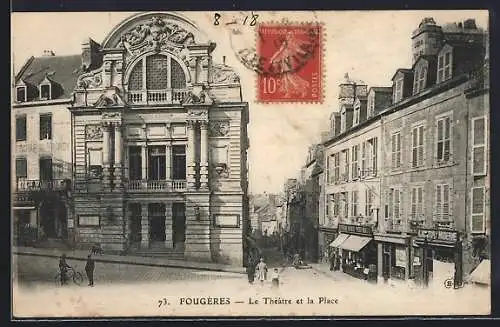 AK Fougères, Le Théâtre et la Place