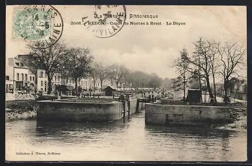 AK Redon, Canal de Nantes à Brest, La Digue