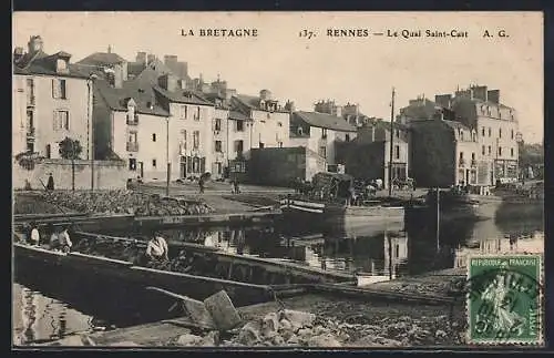 AK Rennes, Le Quai Saint-Cast