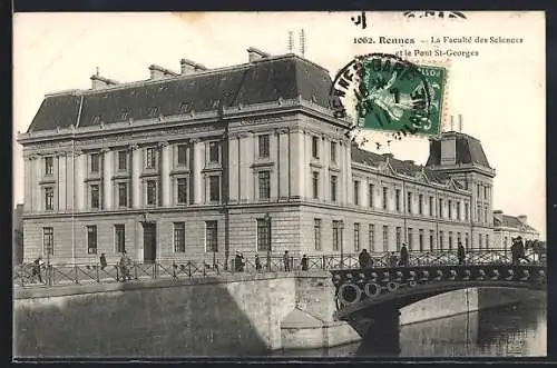 AK Rennes, la Faculté des Sciences et le Pont St-Georges