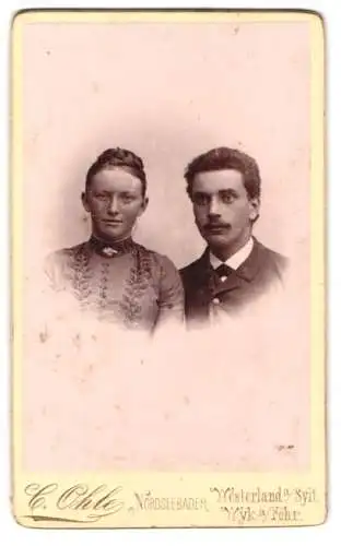Fotografie C. Ohle, Westerland a. Sylt, Porträt eines Paares