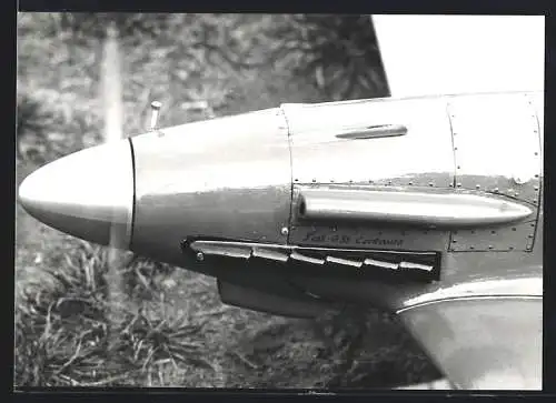 Fotografie Jasta Modellflugzeug Fiat G.55 Centauro RC-Flugzeug, Front-Detail
