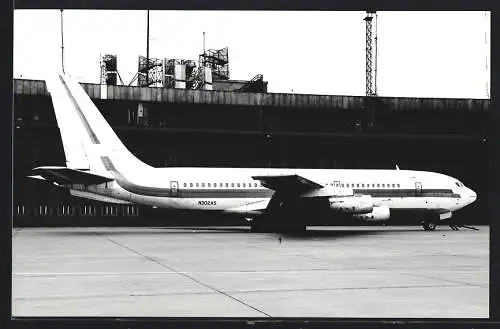 Fotografie Flughafen Berlin-Tempelhof, Flugzeug Boeing 707 Kennung N302AS