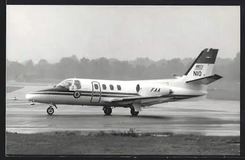 Fotografie Flugzeug Cessna Citation der FAA Kennung NIO auf dem Flughafen Berlin-Tempelhof