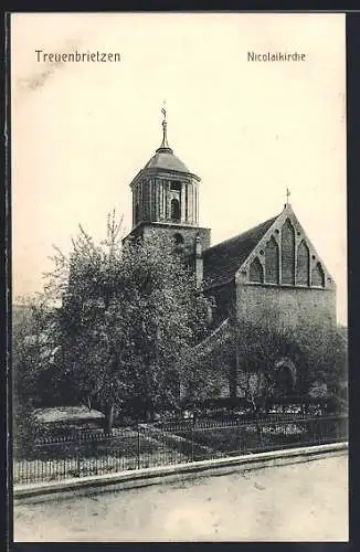 AK Treuenbrietzen, Blick zur Nicolaikirche