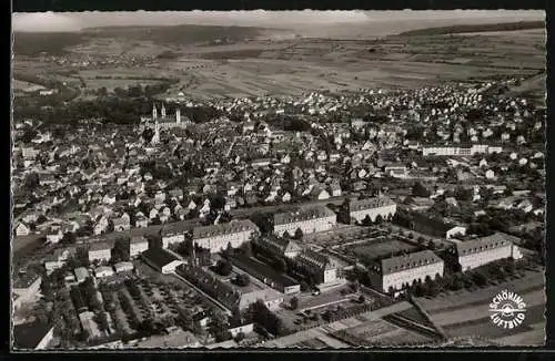 AK Bad Mergentheim, Gesamtansicht vom Flugzeug aus