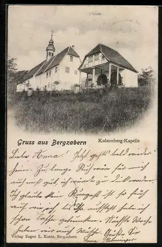 AK Bergzabern, Kolmerberg-Kapelle vom Garten aus