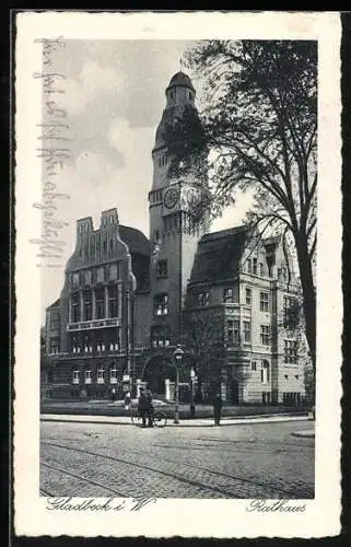 AK Gladbeck i. W., Blick zum Rathaus