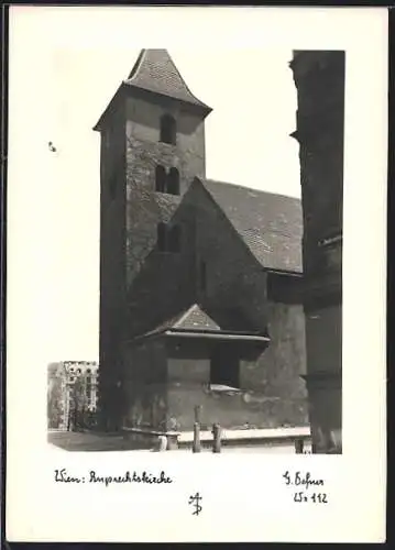 Foto-AK Adalbert Defner: Wien, Blick auf die Ruprechtskirche