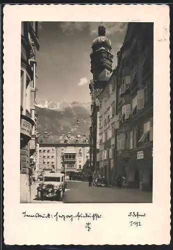 Foto-AK Adalbert Defner: Innsbruck, Ortspartie