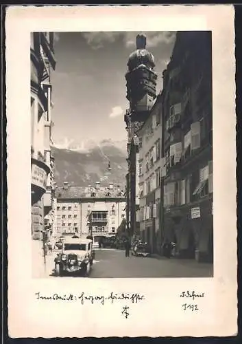 Foto-AK Adalbert Defner: Innsbruck, Ortspartie
