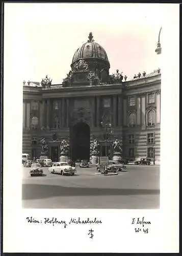 Foto-AK Adalbert Defner: Wien, Hofburg, Michaelertor