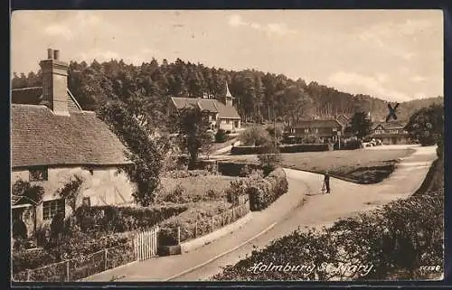 AK Holmbury St. Mary, Blick in den Ort