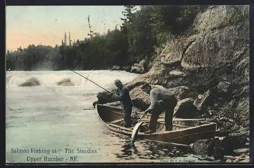 AK Upper Humber /NF., Salmon Fishing at The Steadies