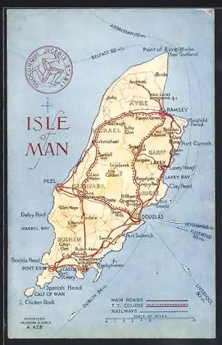 AK Douglas, Map of the Isle of Man