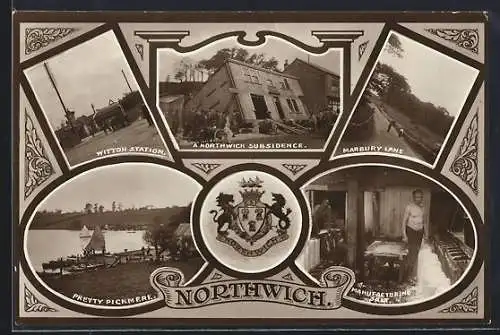 AK Northwich, Witton Station, Marbury Lane, A Northwich Subsidence, Manufacturing salt