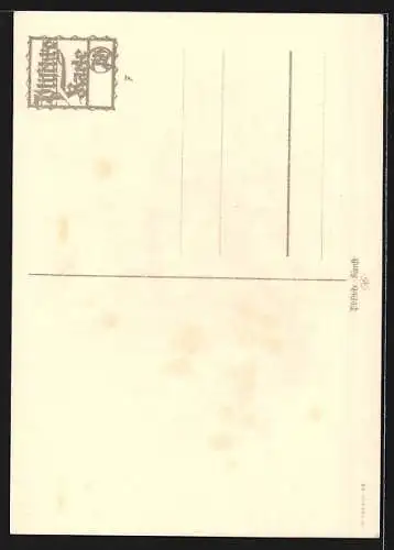 Künstler-AK Georg Plischke: Neujahr, Mutter mit Kind unter einem Strauch