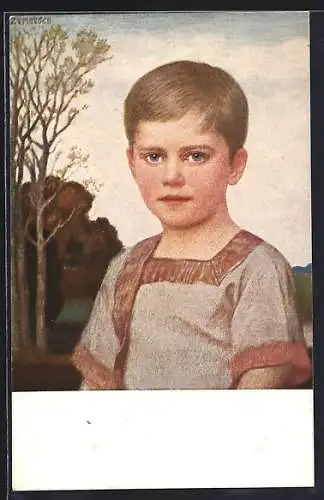 Künstler-AK G. Hirth`s Verlag, Ludwig von Zumbusch: Bildnis eines Knaben