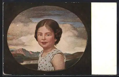 Künstler-AK G. Hirth`s Verlag, Serie VI, 4: Münchener Kindl, Mädchen mit geflochtenen Zöpfen