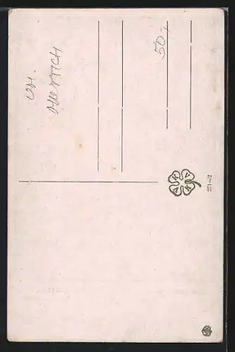 Künstler-AK Camil Vladislav Muttich: Liebe, Dame mit Rose