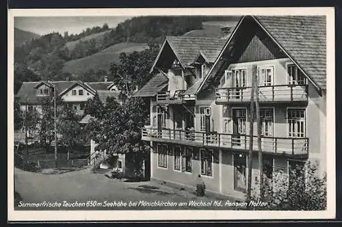 AK Mönichkirchen am Wechsel, Pension Notter, Tauchen