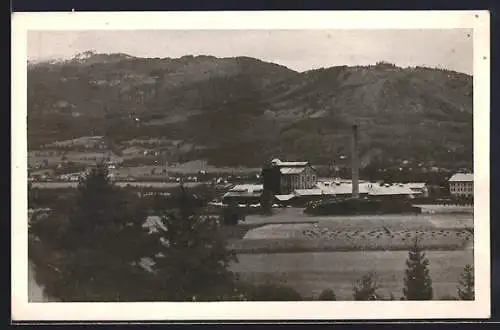 AK St. Magdalen bei Villach, Zellulosefabrik