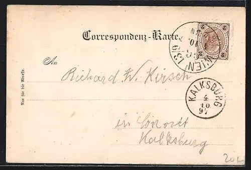 AK Wien, Mauer, Ortansicht, Kaserne, Kaltwasser-Heilanstalt, Innenansicht