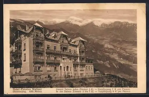 AK Semmering, Hotel-Pension Wallner